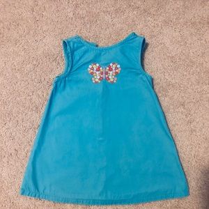 Gymboree Teal Dress with Embroidered Heart
